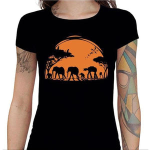 T-shirt Geekette - Africa Wars - Couleur Noir - Taille S
