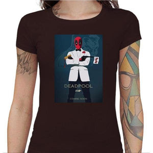 T-shirt Geekette - Agent Pool - Couleur Chocolat - Taille S
