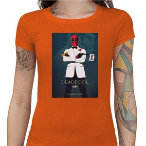 T-shirt Geekette - Agent Pool - Couleur Orange - Taille S