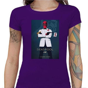 T-shirt Geekette - Agent Pool - Couleur Violet - Taille S
