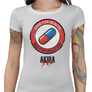 T-shirt Geekette - Akira Pilule - Couleur Blanc - Taille S