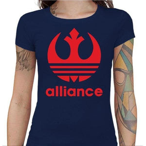 T-shirt Geekette - Alliance VS Adidas - Couleur Marine - Taille S