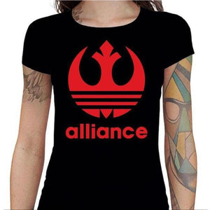 T-shirt Geekette - Alliance VS Adidas - Couleur Noir - Taille S