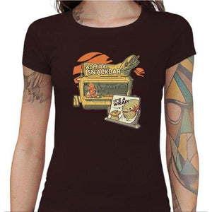 T-shirt Geekette - Amiral Snackbar - Couleur Chocolat - Taille S