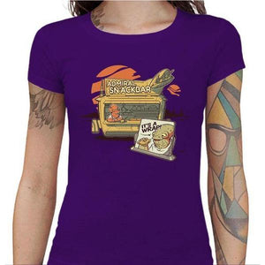 T-shirt Geekette - Amiral Snackbar - Couleur Violet - Taille S