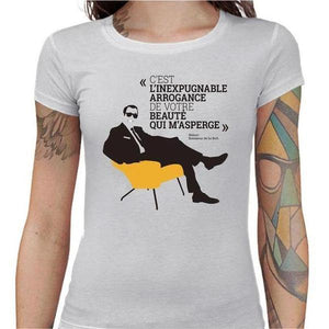 T-shirt Geekette - Arrogance OSS 117 - Couleur Blanc - Taille S