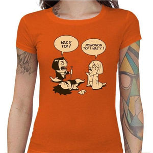 T-shirt Geekette - Asticot Pulp - Couleur Orange - Taille S