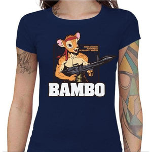 T-shirt Geekette - Bambo Bambi - Couleur Bleu Nuit - Taille S
