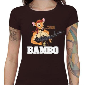 T-shirt Geekette - Bambo Bambi - Couleur Chocolat - Taille S