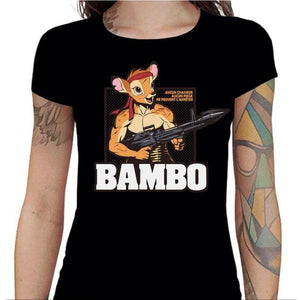 T-shirt Geekette - Bambo Bambi - Couleur Noir - Taille S