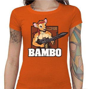 T-shirt Geekette - Bambo Bambi - Couleur Orange - Taille S