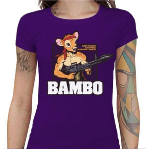 T-shirt Geekette - Bambo Bambi - Couleur Violet - Taille S