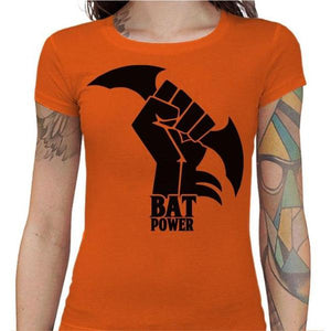 T-shirt Geekette - Bat Power - Couleur Orange - Taille S