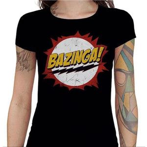 T-shirt Geekette - Bazinga - Couleur Noir - Taille S