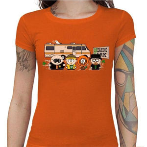 T-shirt Geekette - Breaking Park - Couleur Orange - Taille S