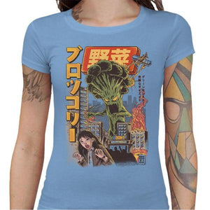 T-shirt Geekette - Broccozilla - Couleur Ciel - Taille S