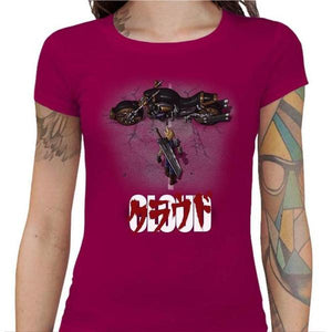 T-shirt Geekette - Cloud X Akira - Couleur Fuchsia - Taille S