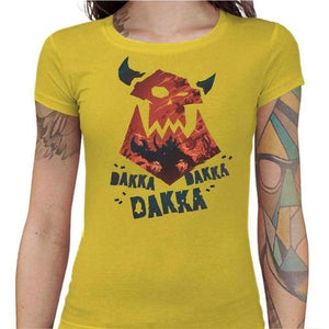 T-shirt Geekette - Dakka ! - Couleur Jaune - Taille S