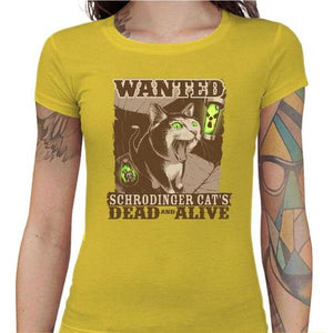 T-shirt Geekette - Dead and Alive - Couleur Jaune - Taille S