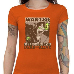 T-shirt Geekette - Dead and Alive - Couleur Orange - Taille S