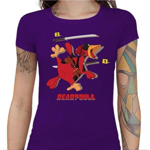 T-shirt Geekette - Deadpoule - Couleur Violet - Taille S
