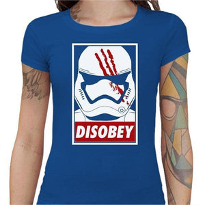 T-shirt Geekette - Disobey - Couleur Bleu Royal - Taille S
