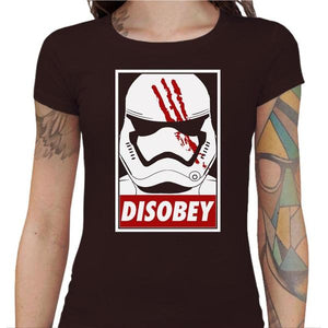 T-shirt Geekette - Disobey - Couleur Chocolat - Taille S