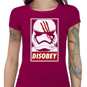 T-shirt Geekette - Disobey - Couleur Fuchsia - Taille S