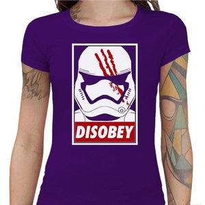 T-shirt Geekette - Disobey - Couleur Violet - Taille S