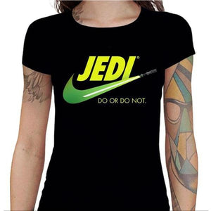 T-shirt Geekette - Do or do not - Couleur Noir - Taille S