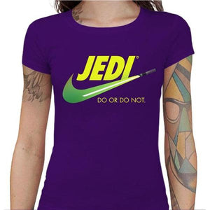 T-shirt Geekette - Do or do not - Couleur Violet - Taille S