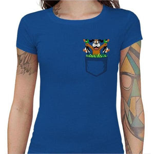 T-shirt Geekette - Dog Hunter - Couleur Bleu Royal - Taille S