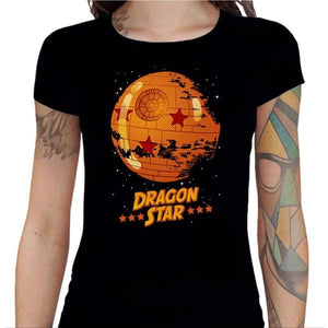 T-shirt Geekette - Dragon Star - Couleur Noir - Taille S