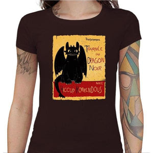 T-shirt Geekette - Dragons Krokmou - Couleur Chocolat - Taille S