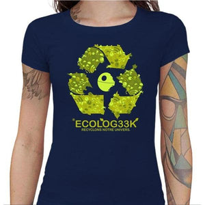 T-shirt Geekette - Ecolog33k - Couleur Bleu Nuit - Taille S