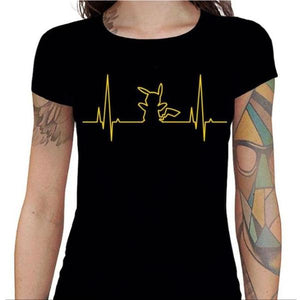T-shirt Geekette - Electro Pika - Couleur Noir - Taille S