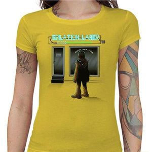 T-shirt Geekette - Epilation Laser - Couleur Jaune - Taille S