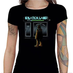 T-shirt Geekette - Epilation Laser - Couleur Noir - Taille S