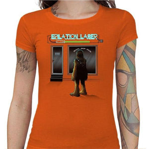 T-shirt Geekette - Epilation Laser - Couleur Orange - Taille S