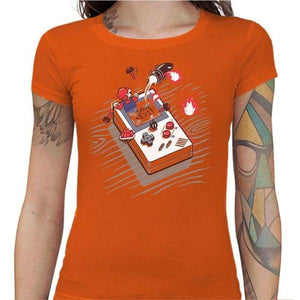 T-shirt Geekette - Exit ! - Couleur Orange - Taille S