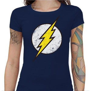 T-shirt Geekette - Flash - Couleur Bleu Nuit - Taille S