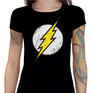 T-shirt Geekette - Flash - Couleur Noir - Taille S