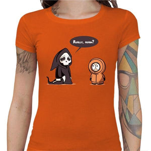 T-shirt Geekette - Friends Forever - Couleur Orange - Taille S