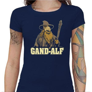 T-shirt Geekette - Gandalf Alf - Couleur Bleu Nuit - Taille S
