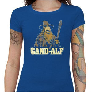 T-shirt Geekette - Gandalf Alf - Couleur Bleu Royal - Taille S