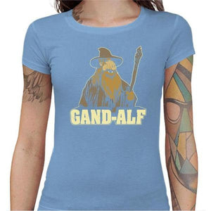 T-shirt Geekette - Gandalf Alf - Couleur Ciel - Taille S