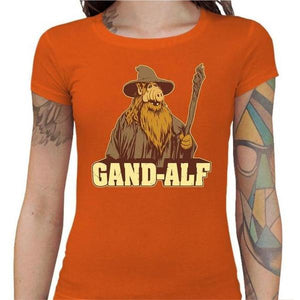 T-shirt Geekette - Gandalf Alf - Couleur Orange - Taille S