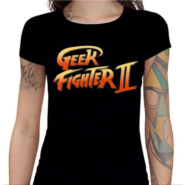 T-shirt Geekette - Geek Fighter II