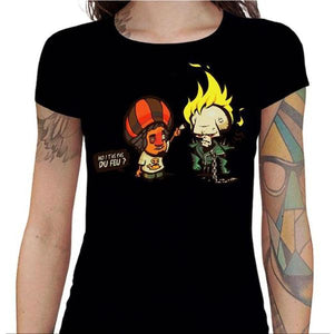 T-shirt Geekette - Ghost Rider - Couleur Noir - Taille S