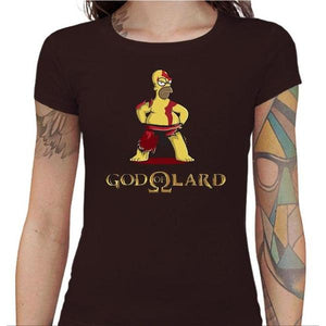 T-shirt Geekette - God Of Lard - Couleur Chocolat - Taille S